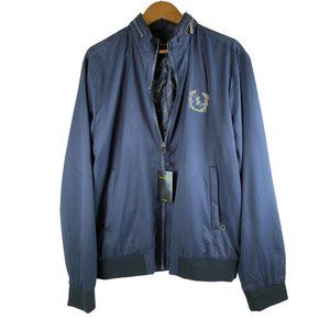 NEW Billionaire Men's Windbreaker Jacket, Navy Blue - US 48 / EU 58